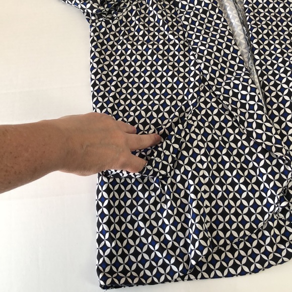 Robert Louis 2 piece Twin set Black Blue PM Petite Medium MP - Picture 13 of 16